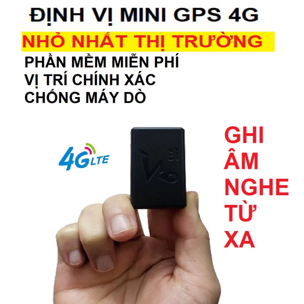 Thiết bị định vị xe máy ô tô P8 4G, chính xác cao, phần mềm tiếng Việt miễn phí, bảo hành 1 năm Gps Nam Châm 8